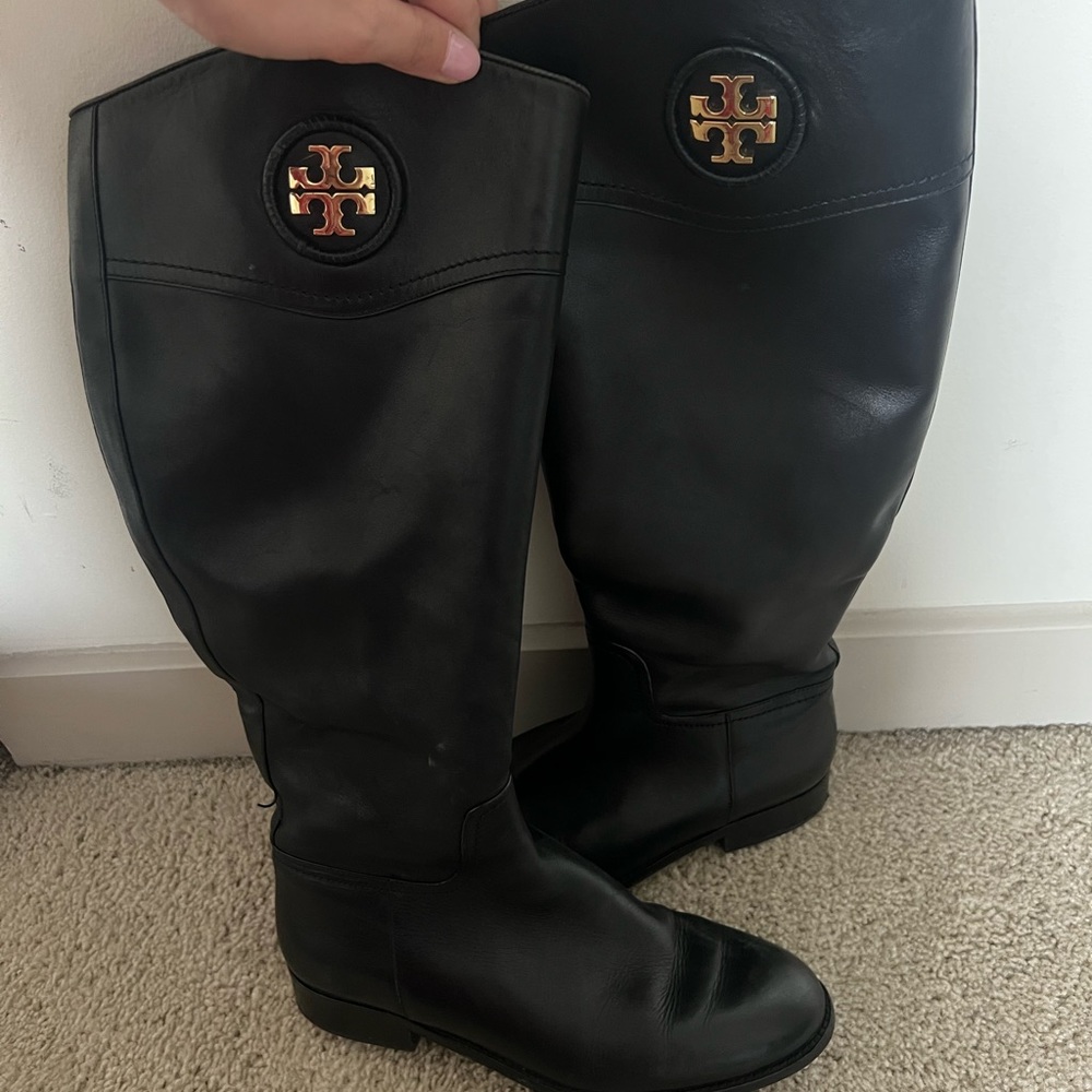 TORY BURCH Black Leather Boots - NEGOTIABLE PRICE! Make your best offer ✨